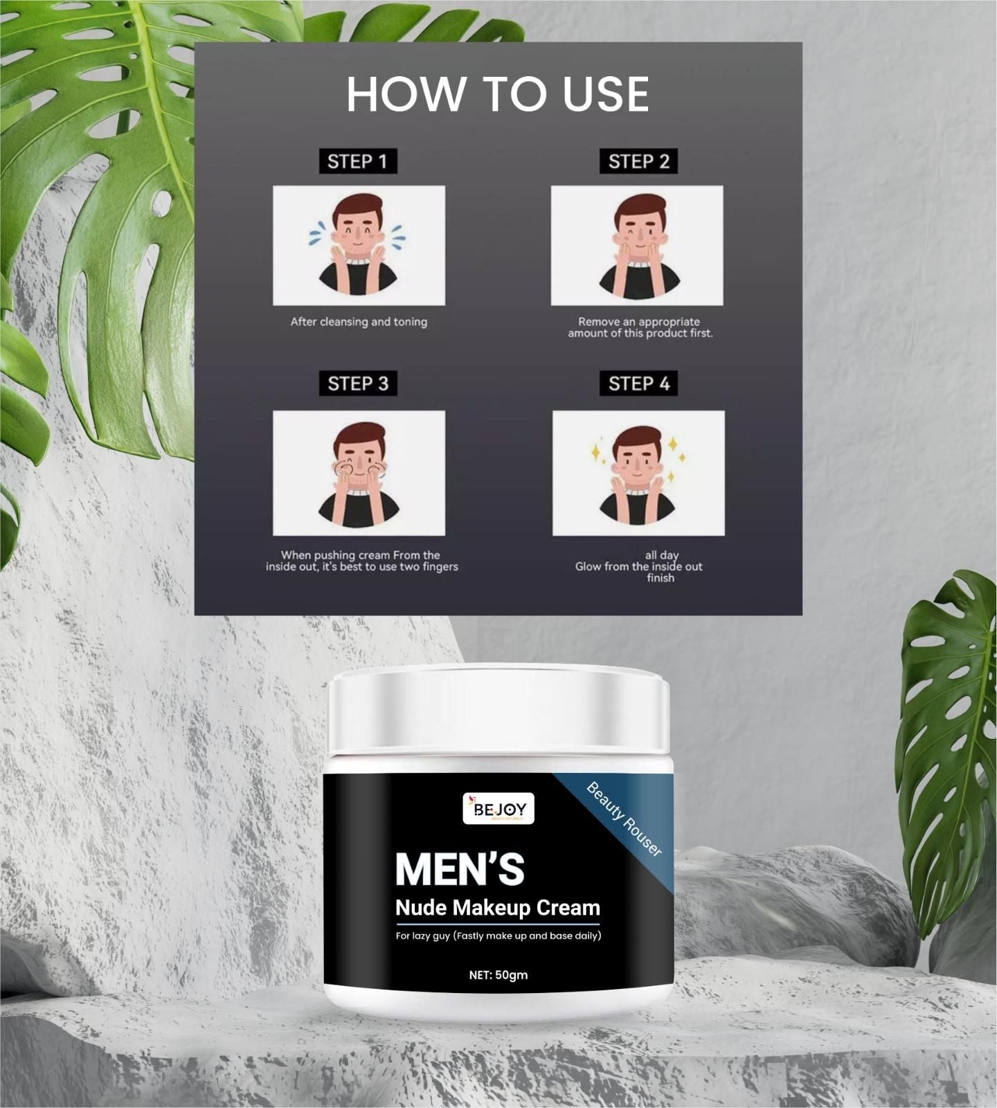 Men's Nude Makeup Cream 50gm - DEZZIRE