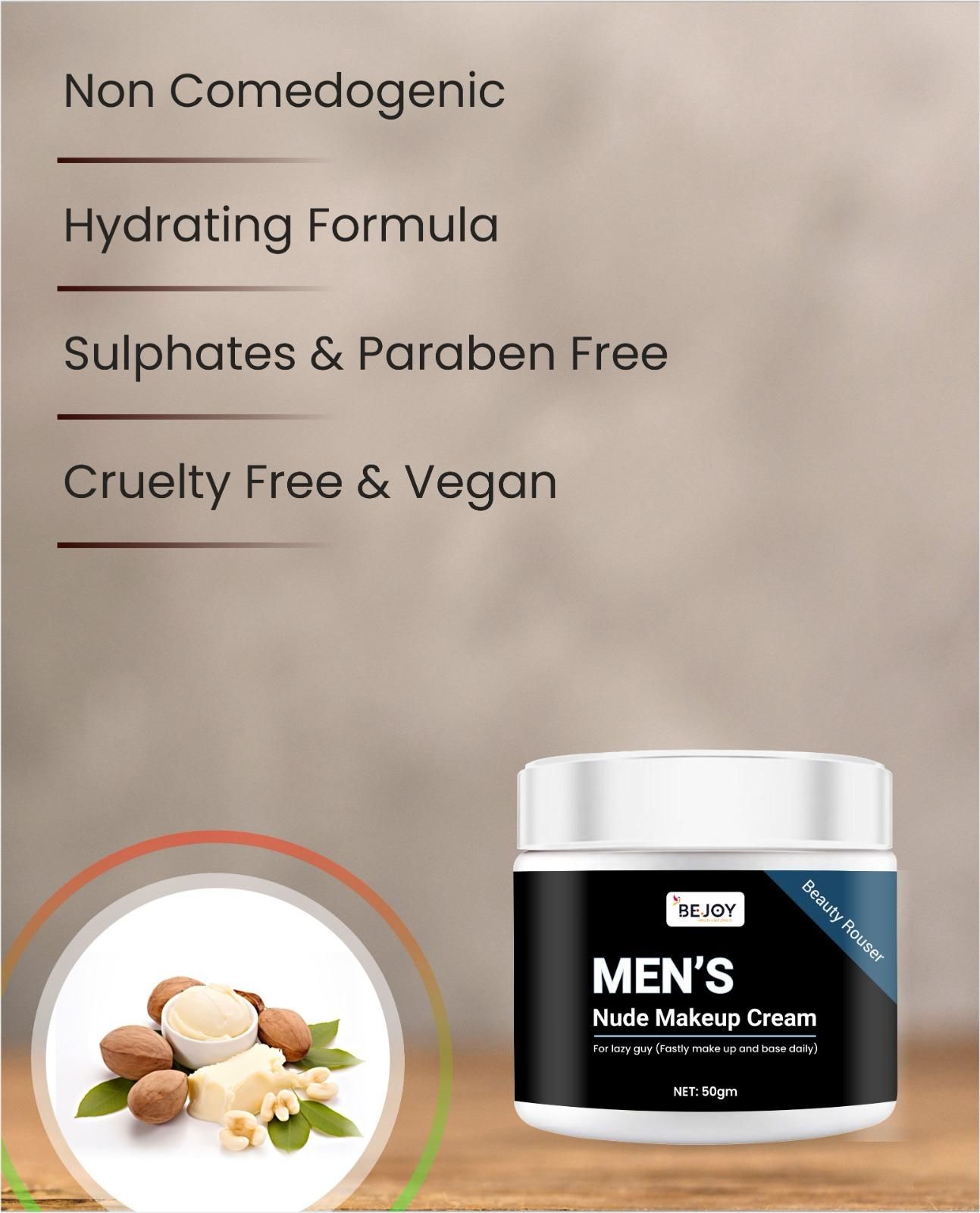 Men's Nude Makeup Cream 50gm - DEZZIRE