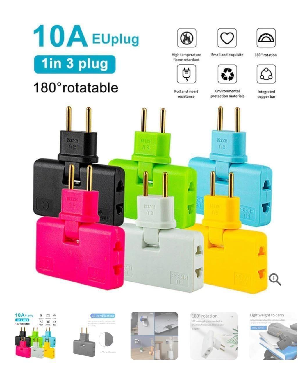 Rotatable Extension Plug 180 Degre (Pack of 2) - DEZZIRE