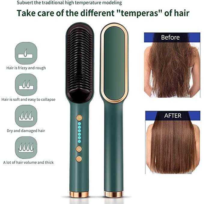 Professional Electric Hair Straightener Comb Brush - DEZZIRE