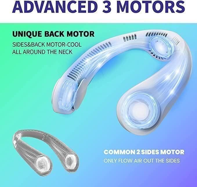Portable Bladeless Hanging Rechargeable Neck Fan - DEZZIRE
